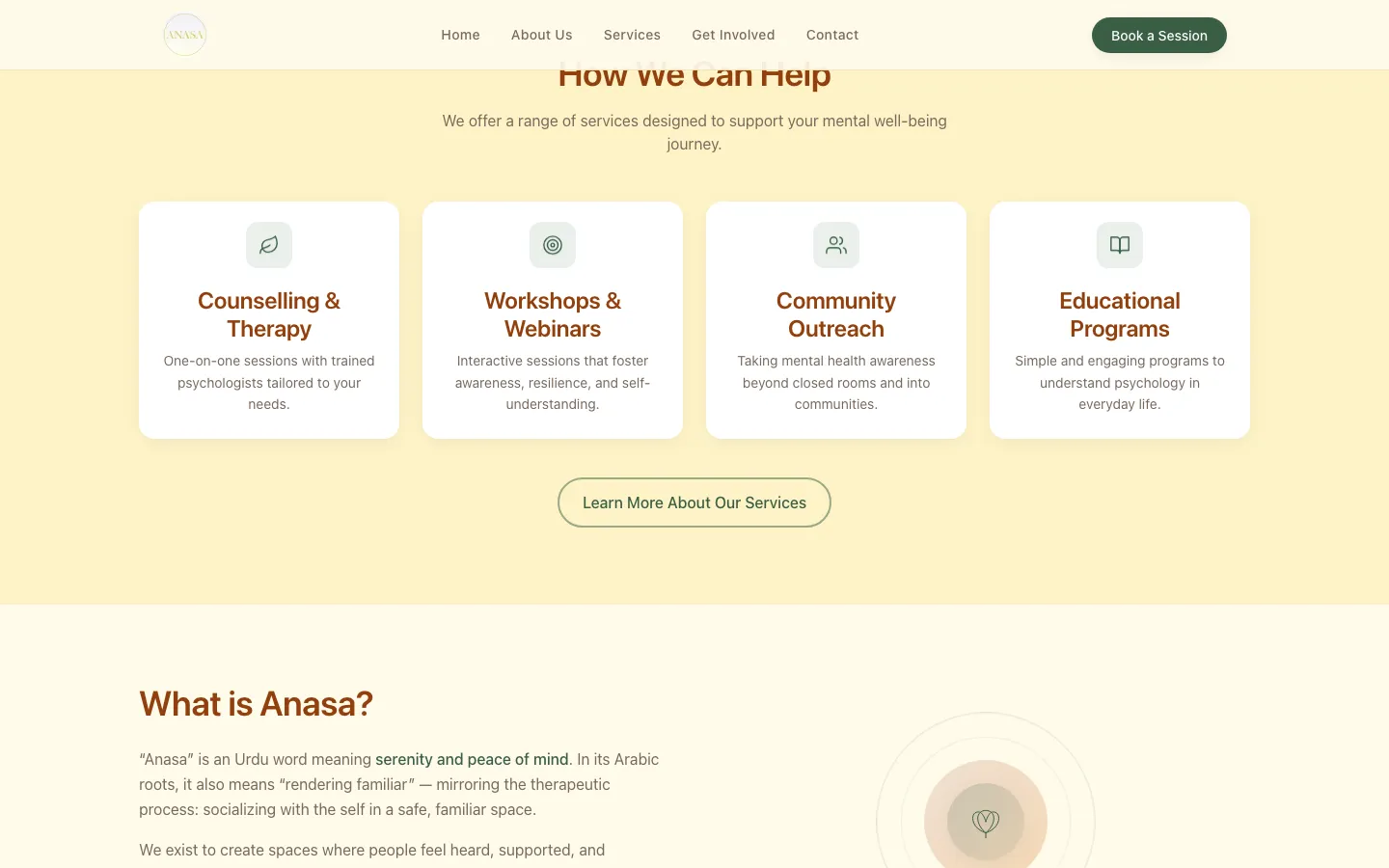 Anasa services section